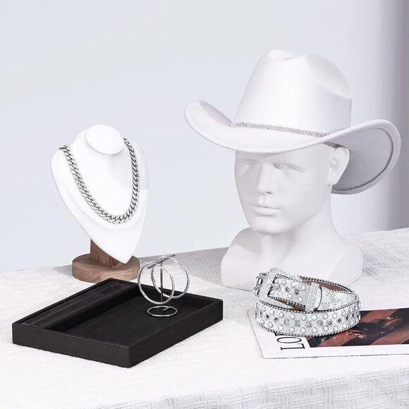 Cowgirl Costume Set Rhinestone Hat Belt Jewelry Accessories for Women main image 5